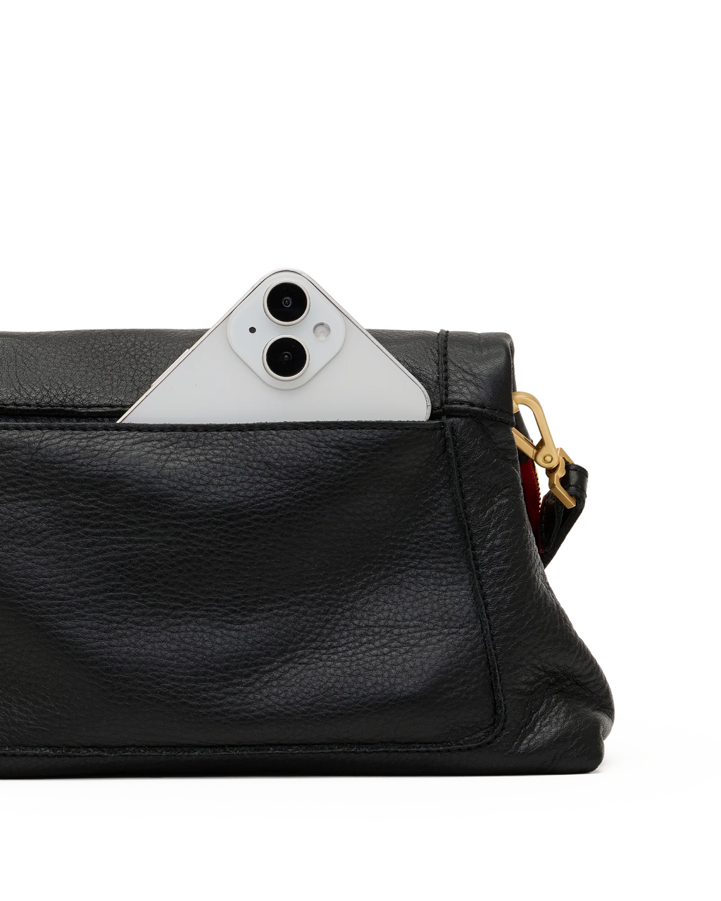 Back slip pocket holding a phone