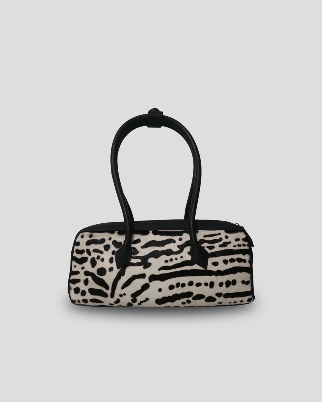 The Cila Cow Print Bag, front view