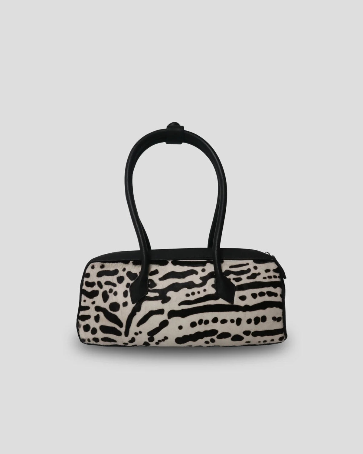 The Cila Cow Print Bag, front view